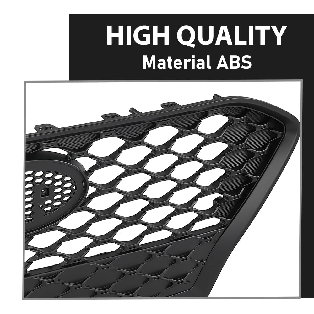 G-PLUS Front Bumper Radiator Grille Compatible with Hyundai Kona 2018-2021 Black 86350J9000
