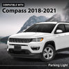 G-PLUS Parking Light Driver Side Compatible with Jeep Compass 2017-2021 55112721AB,CH2520147 Clear Lens