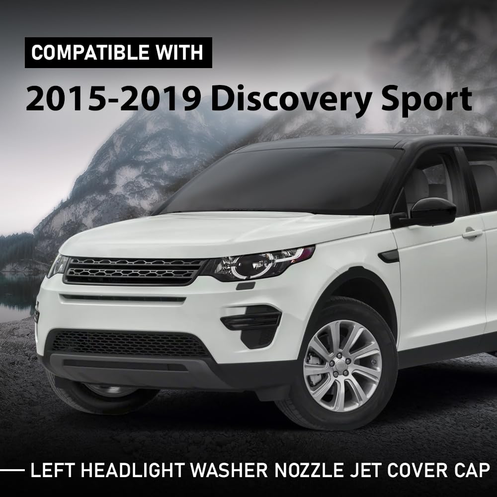 G-PLUS Headlight Nozzle Washer Cover Cap Left Side Compatible with Discovery Sport 2015-2019