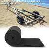 G-PLUS 12" x 12' Outdoor Ribbed Marine Carpet, Boat Trailer Bunk Carpet, Fit Boat Trailer Bunks Runner Docks Black