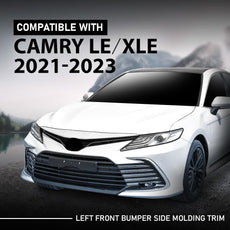 G-PLUS Front Left Bumper Grille Trim for Toyota Camry LE XLE 2021-2023 Front View