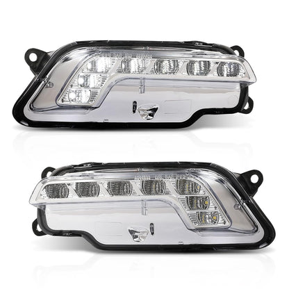 G-PLUS LED Pair Fog Lights Daytime Running Lamps, Compatible with Benz W212 E250 E350 E550 2010-2016, LH Driver & RH Passenger Side 2PCS, 2128200756, 2128200856