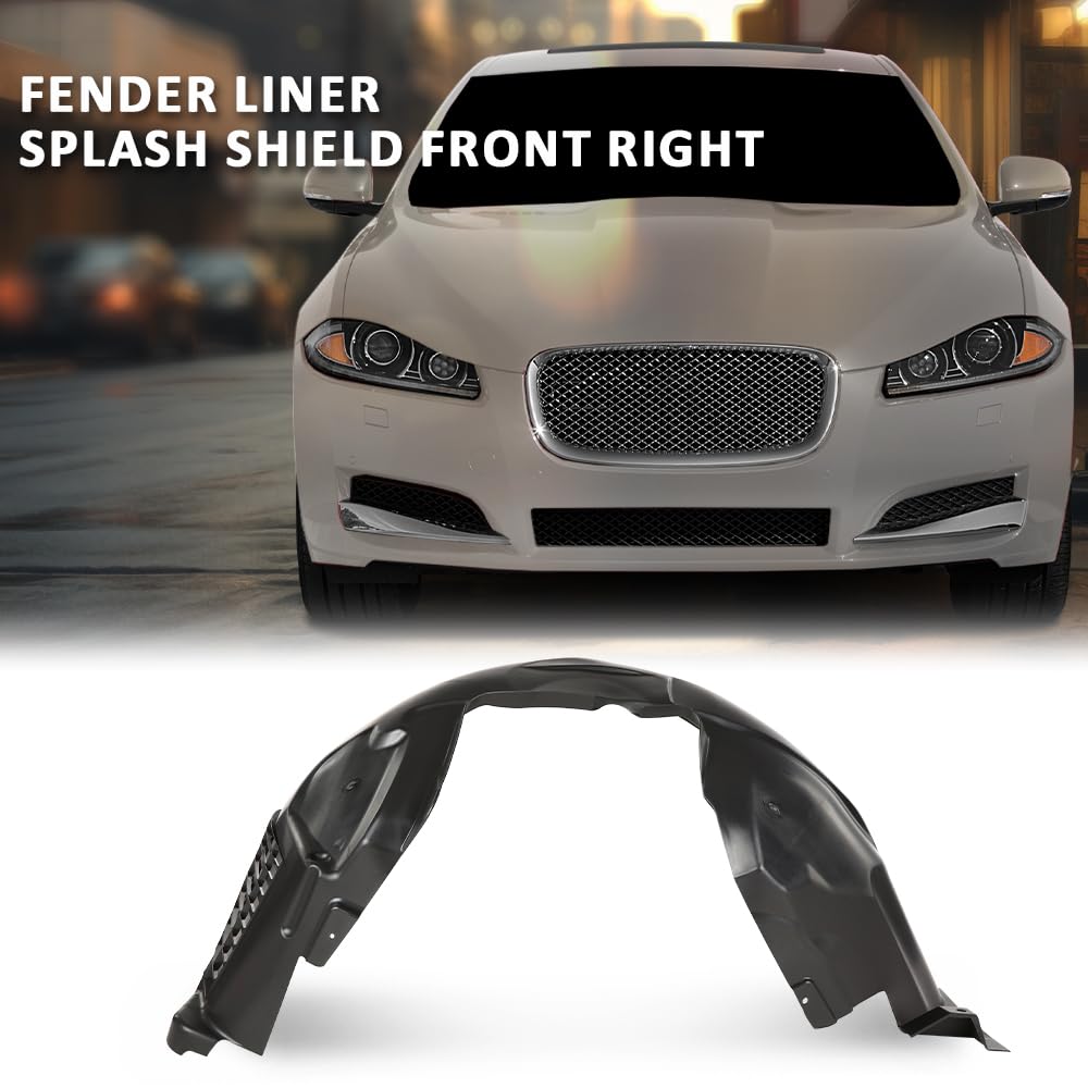 G-PLUS Fender Liner Splash Shield Front Right Compatible with Jaguar XF XFR XFR-S 2012-2015 C2Z22403
