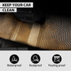 G-PLUS Floor Mats 3pcs Compatible with Honda Civic Coupe Sedan 2016-2021 & Civic Hatchback 2017-2021, Fit Honda Insight 2016-2021 All Weather Protection TPE Car Floor Cargo Liners Black