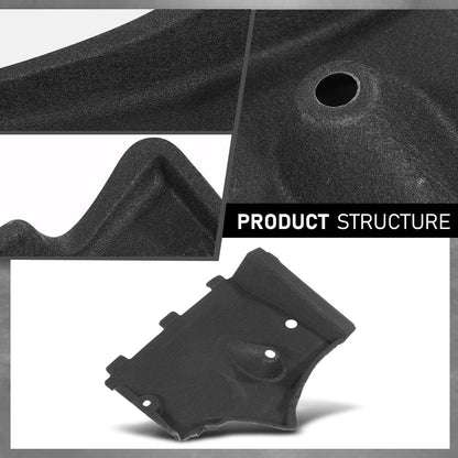 G-PLUS Front Left Underbody Splash Shield Guard Cover, Compatible with Audi A6 S6 A7 2011-2017/ A6 Allroad 2013-2017, 4G0825201, 4G0825201B