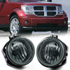 G-PLUS 2Pcs Set Fog Lights Compatible With Dodge Nitro 2005-2008/Fit Dodge Challenger 2008-2010/Fit Dodge Charger 2006-2009 Smoke Lens