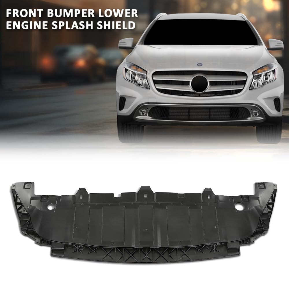G-PLUS Front Bumper Engine Splash Shield Compatible with Benz GLA250 X156 2014-2017,Not Fit Sport Package or AMG Appearance Package Bumper Cover MB8850036, 1568850236