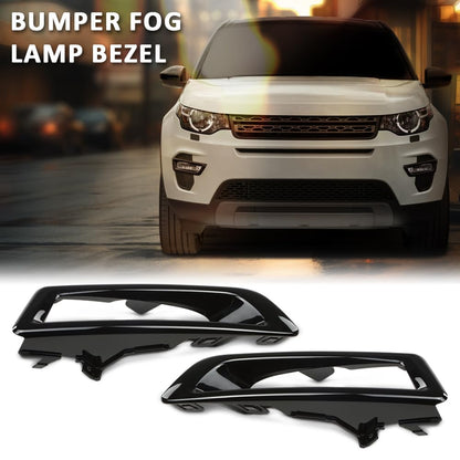 G-PLUS Front Bumper Fog Light Lamp Bezel Left +Right Compatible with Land Rover Discovery Sport 2015-2018