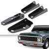 G-PLUS Rear Shock Relocation Kit Compatible With Chevy 66 C10 C20 GMC 1963-1972 Pickup Lowered Truck