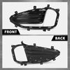 G-PLUS Front Fog Lights Lamp Cover Chrome Trim Bezel Compatible with Ford Edge 2019-2022 KT4Z15266CA, KT4Z15266CB Black