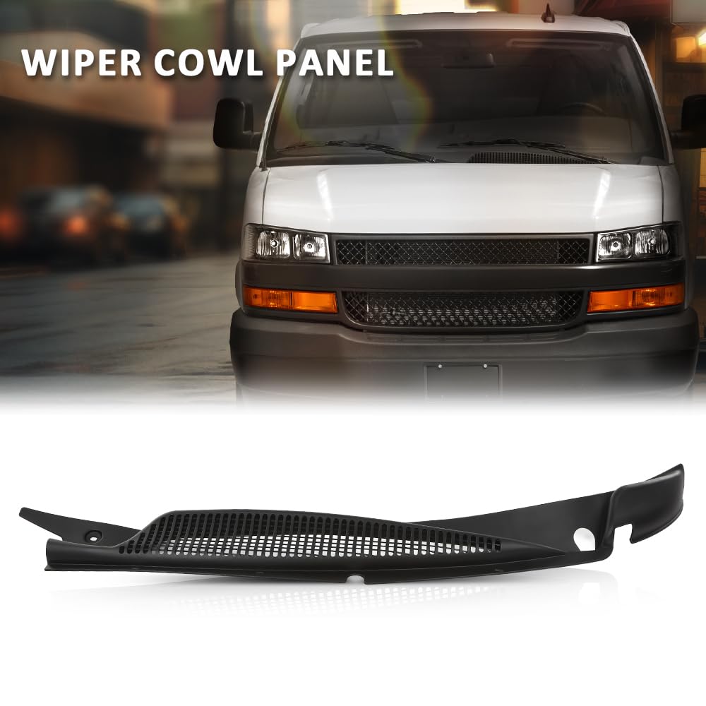 G-PLUS Windshield Wiper Cowl Vent Cover Left Side Compatible with Chevy Express 1500 2500 3500 Van 1996-2017,Compatible with GMC Savana 1500 2500 3500 Van 1996-2017 25826329
