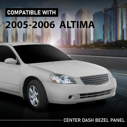 G-PLUS AC Center Dash Bezel Panel Vents Cubby Storage Compatible with Nissan Altima 2005-2006 Gray Dash Cover