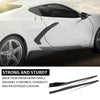 G-PLUS Side Skirts Extension Panel Lip Compatible with Chevy Corvette C8 Stingray Z51 2-Door 2020-2023 Gloss Black