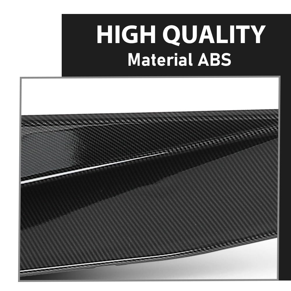 G-PLUS Side Skirts Extension Lip Splitter Compatible with Chevy Corvette C8 Stingray Z51 2-Door 2020-2023 Carbon Fiber Black
