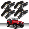 G-PLUS Front and Rear 2" Shackle Relocation Lift Kit Compatible with Jeep Wrangler YJ 1987-1995 Front & Rear 2" Buckle Lift Kit
