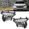 G-PLUS Front LED Fog Lights Left Right Side Pair Compatible with Hyundai Santa Fe Sport 2017-2018 922014Z510, 922024Z510