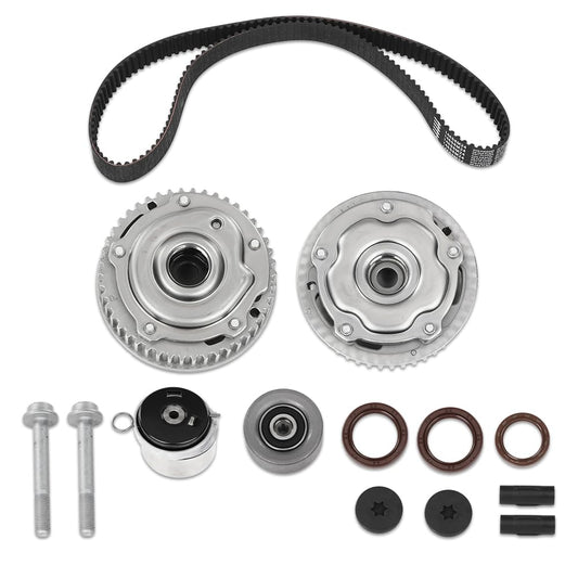 G-PLUS Timing Belt Kit 14PCS, Compatible with Chevy Sonic Cruze 1.8L 2011-2018,Fit Chevy Aveo/Aveo5 1.6L United States Region 2010-2011 K015603XS, TCK338