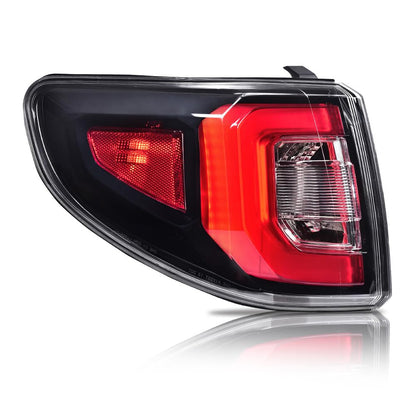 G-PLUS LED Rear Left Tail Light Assembly Compatible with GMC Acadia 2013-2016, Fit GMC Acadia Limited 2017, Left Driver Side Rear Brake Lamp, Clear Lens Red/Black Housing