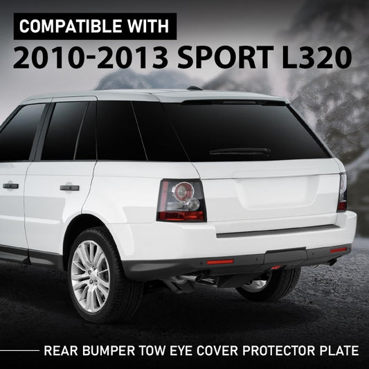 G-PLUS Rear Bumper Tow Eye Cover Protector Plates Compatible with Range Rover Sport 2010-2013