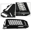 G-PLUS Front Bumper Fog Light Lamp Cover Grille Driver and Passenger Side Compatible with Audi A5 S-Line / S5 B8 RS5 2008-2012,NOT fit A5 Standard Bumper 8T0807682D 8T0807681B Honeycomb Style