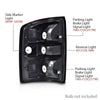 G-PLUS Tail Lights w/o Bulbs Fit GMC Sierra 1500 2014-2018, Fit GMC Sierra 2500 HD 3500 HD 2015-2019 84288725, GM2801281C Red Lens Right Passenger Side Luces Traseras Faros TraserosAssembly
