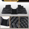 G-PLUS TPE Cargo Liner, Compatible with Nissan Rogue 2021-2024 2025(No Sport Models), All Weather Full Cover Protection 1st & 2nd Row, 3PCS