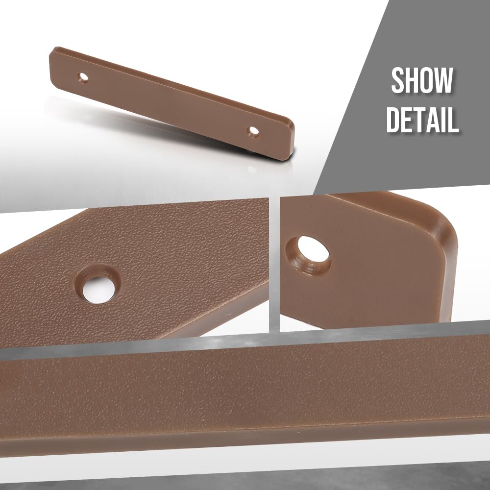 G-PLUS Composite Decking Boards End Cap 5.5”Fit TREX Composite Decking Boards End Cap 5.5" 4 pcs in One Package Plastic Brown