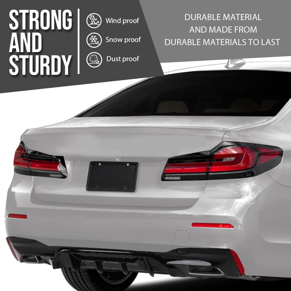 G-PLUS Rear Diffuser Compatible with BMW G30 G31 G38 5 Series 2017-2023 with M Sport Bumper Only, NOT Fit Rectangle Exhaust Tips On M550i Model, Rear Bumper Diffuser Gloss Black
