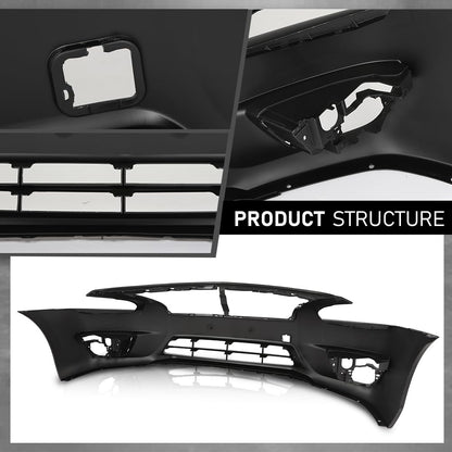 G-PLUS Front Bumper Cover Primed Fit Nissan Altima Base, S, SL, SV 2013-2015 w/Tow Hook Hole & Fog Light Holes w/o License Plate Provision & Parking, 620223TA0H