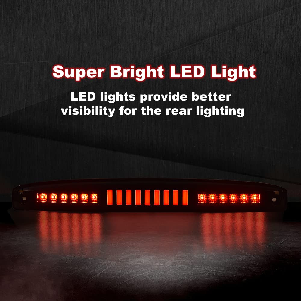 G-PLUS LED Tailgate High Mounted Brake Light Compatible with 2003-2006 Dodge Ram 2500 3500 Rear Center Tailgate Lamp I Brake Light Replacement 05086509AA