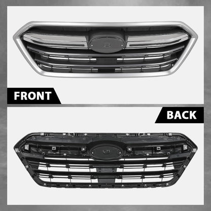 G-PLUS Front Replacement Grille Grill Chrome Compatible with Subaru Outback 2018-2019 91121AL16B, SU1200173