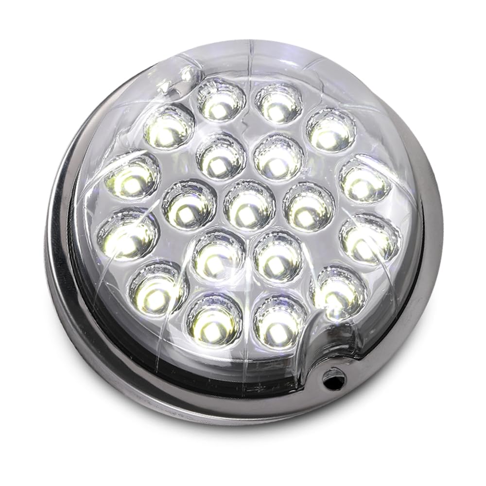G-PLUS Clear Lens Warm White LED Light Marker Turn Signal Light Lamp w/Base universal