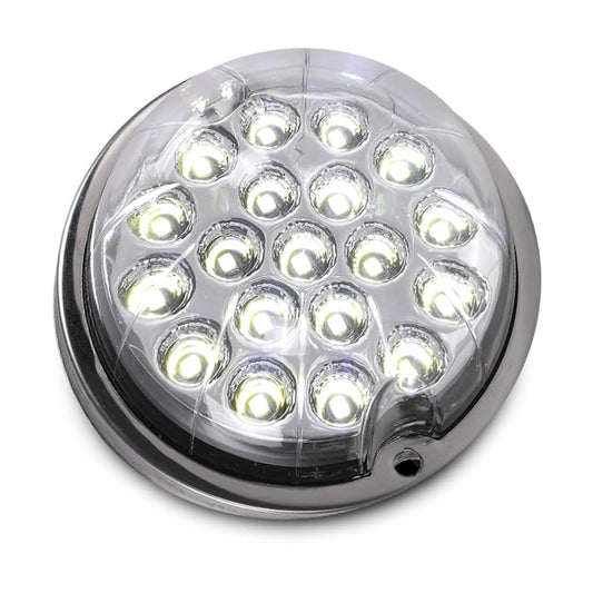 G-PLUS Clear Lens Warm White LED Light Marker Turn Signal Light Lamp w/Base universal