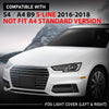 G-PLUS Pair Front Fog Light Cover Bumper Grille Bezel, Compatible with Audi S4 / A4 B9 S-LINE 2016-2018, LH Driver & RH Passenger 2PCS, 8W0807681F, 8W0807682F