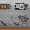 G-PLUS Headlight Assembly Left and Right Side w/o LED Daytime Running Compatible with Toyota Tacoma 2018 81150-04261, TO2502266 OEM Fit Standard 2 PCS White