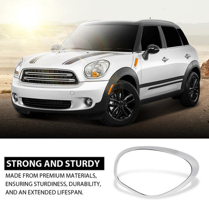 G-PLUS Headlight Bezel Compatible with Mini Cooper Countryman 2011-2016 & Paceman 2013-2016 Left Side 51139813823, MC2506103 Silver