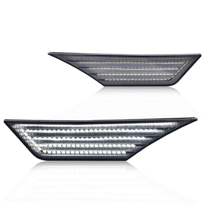 G-PLUS LED Switchback Signal Lamp Side Marker Lights Compatible with Honda Civic 2016 2017 2018 2019 2020 2021 33850TBAA02, 33850TBAA01, 33800TBAA02 Smoke Lens