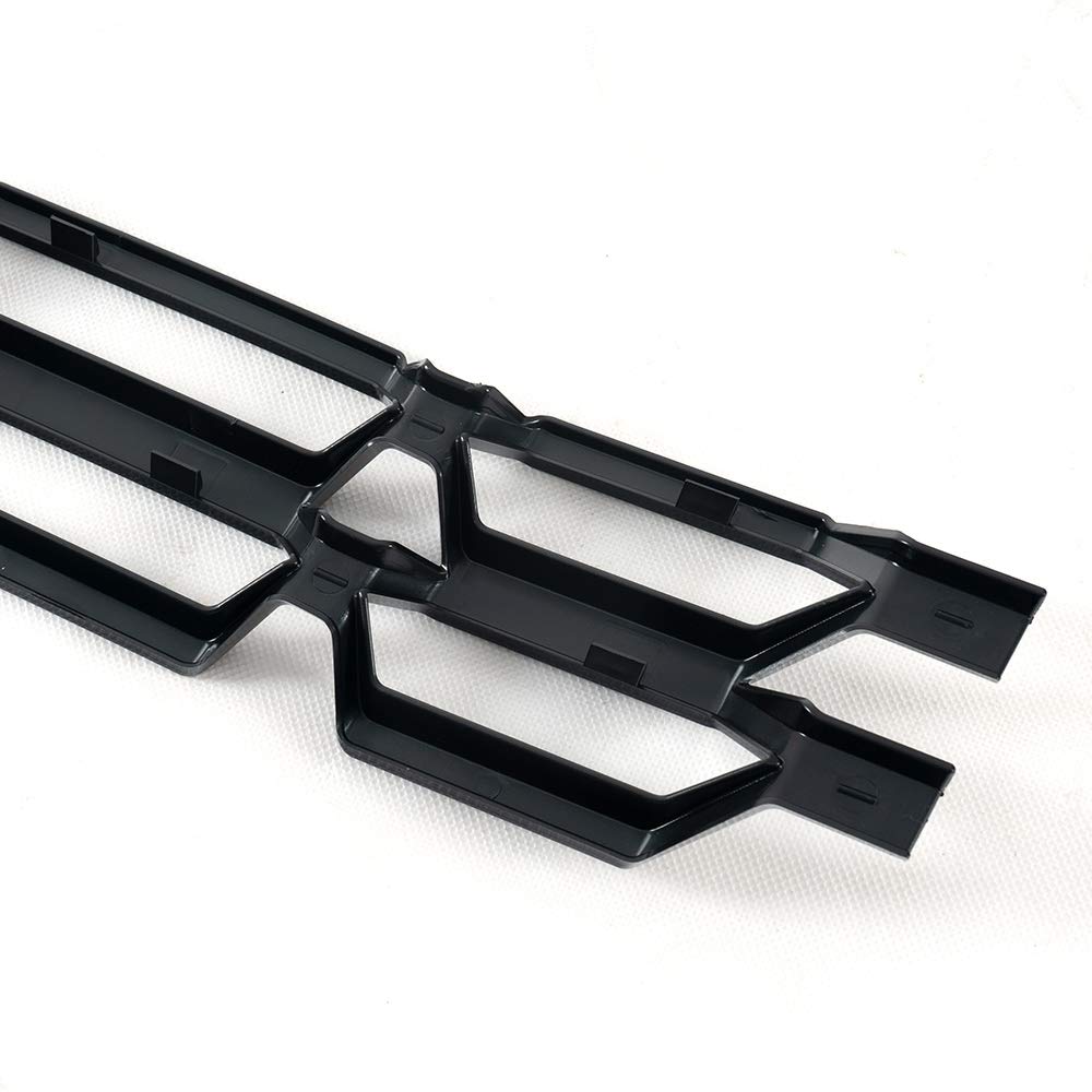 G-PLUS Front Upper Chrome Grille Insert Snap On Compatible with Chevy Silverado 1500 2016 2017 2018