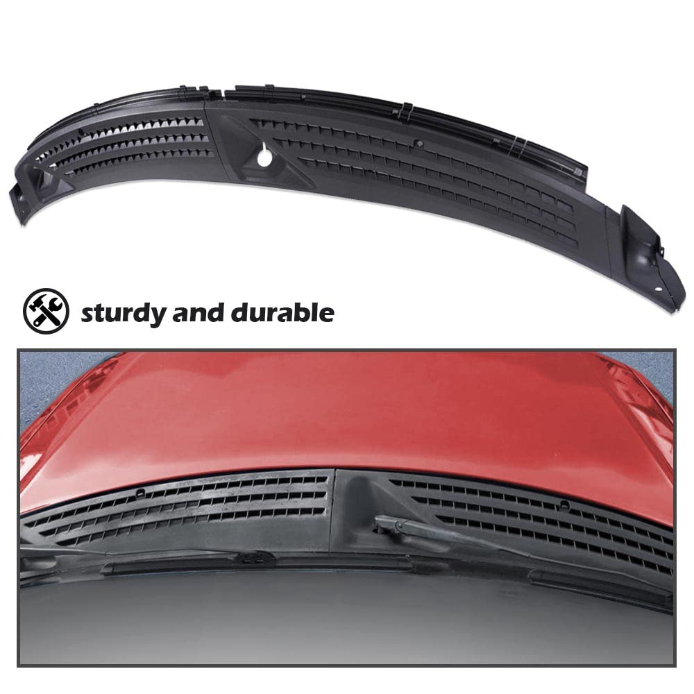 G-PLUS Windshield Wiper Cowl Cover Panel Compatible with Ford F150 2004-2008 Outer Window Wiper Cowl Vent Grille Front Left & Right 2 PCS 4L3Z-15022A69-AA, 4L3Z-15022A68-BA
