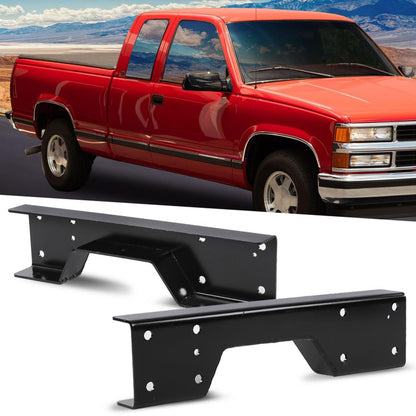 G-PLUS 2PCS C-Notch Rear Lowering Axle C-Support Compatible with Chevy Silverado / GMC Sierra C1500 1988-1998