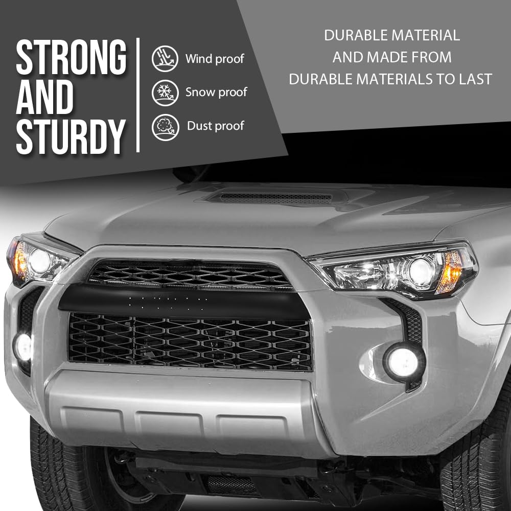 G-PLUS Front Bumper Grille Assembly Body Parts Kit Compatible with Toyota 4Runner TRD / SR5 2014-2019 TO2509104, TO1036148 Black