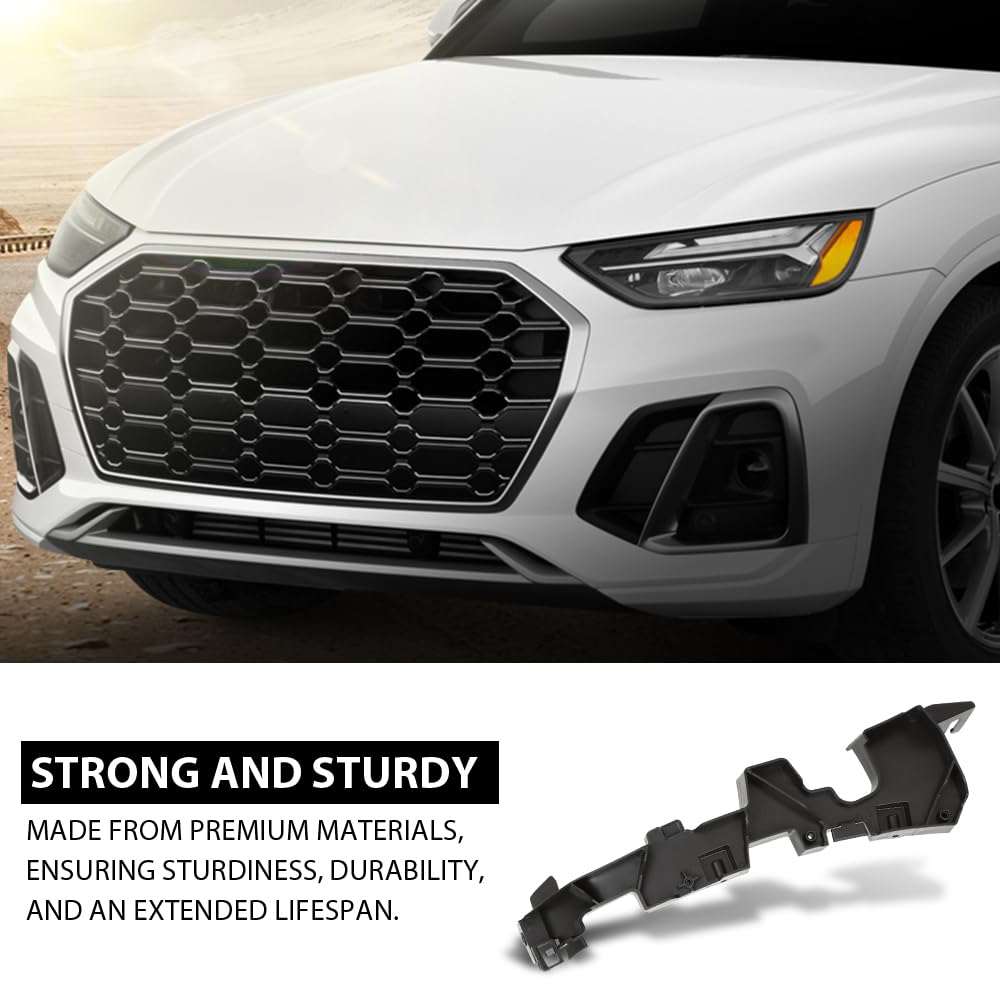 G-PLUS Front Left Outer Bumper Cover Support, Compatible with Audi Q5 2021-2024, Driver Side, 80A807277D