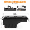 G-PLUS Truck Bed Storage Box Left Driver and Right Passenger Side Compatible with Compatible with Toyota Tacoma 2005-2020 All Engine Rear Tool Box Black 2PCS
