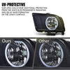 G-PLUS LED Headlights Compatible with Ford Mustang 2005 2006 2007 2008 2009 Front Headlamps Driver & Passenger Side Smoky Lens Black Housing 2Pcs,faros delanteros