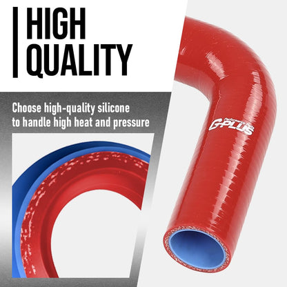 G-PLUS Upper lower Radiator Hose Compatible with Toyota Tacoma 2005-2015 (4.0L V6) Fit Toyota 4Runner 2003-2009 (4.0L V6) Fit Toyota FJ Cruiser 2007-2014 (4.0L V6) Red