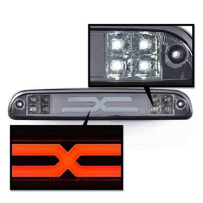 G-PLUS LED Third Type X High Mount Brake Stop Light Compatible with 1993-2011 Ranger 1999-2016 F250 F350 F450 F550 Super Duty 1995-2003 Mazda B2300 B2500 B3000 B4000 CC3Z13A613B