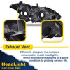 G-PLUS Headlights Compatible With 2013 2014 2015 Nissan Altima 4-Door Sedan Factory Style Automotive Halogen Model Headlamps,Black Driver Side(Left),faros delanteros