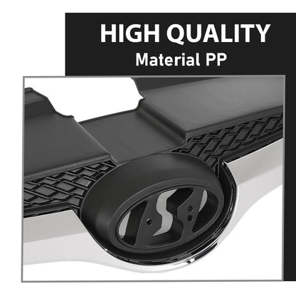 G-PLUS Front Grille Compatible with Ve.loster Base 2012-2017/ Ve loster RE:FLEX 2014 2015/ SE, Tech 2015 2016 Bumper Grill w/Chrome Trim Replacement for 863502V100, HY1200170