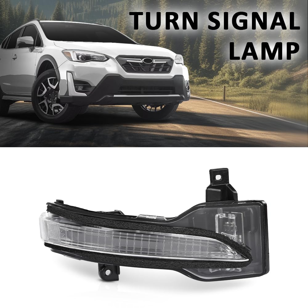 G-PLUS Exterior Mirror Turn Signal Light Lamp Passenger Side Compatible with Subaru Ascent/Crosstrek/Forester/Impreza/Legacy/Outback 2017-2023 84401FL000