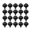 G-PLUS Splash Shield & Firewall Screws- M6.3 x 20mm Long- 10mm Hex- 20 pcs Screws Compatible with Most Models Black Iron